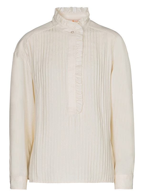 Pleated satin blouse - Tory Burch